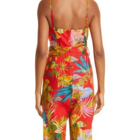 Farm Rip Linen Jumpsuit - Read Description (small damage) - Picture 5 of 6